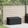 VidaXL Garden Storage Box Black 110x50x58 Cm Woven Resin, Garden Storage Chest, Storage Box of 4104069
