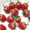 5-20pcs Strawberry Resin Pendant Charms Fruit Fashion Pendant DIY Earrings Bracelet Findings Jewelry Accessories 1.6X2.5CM
