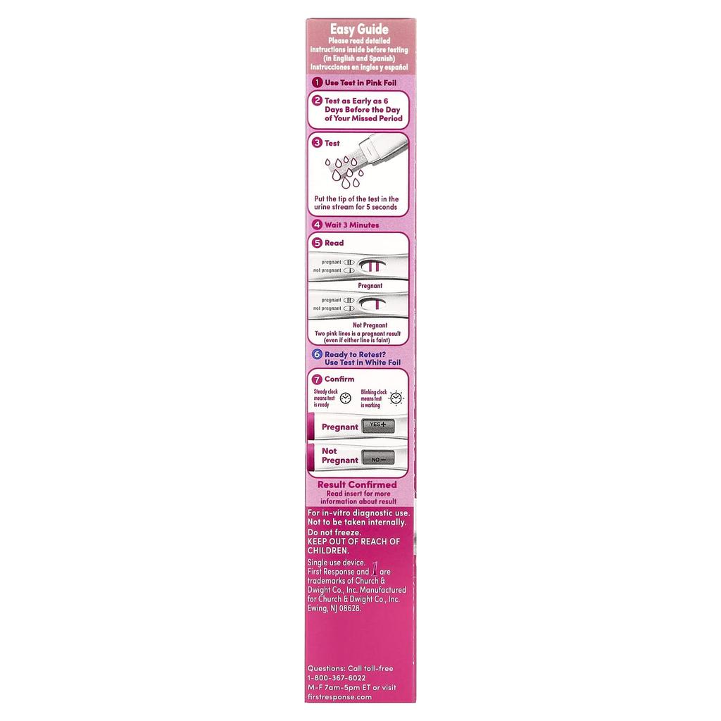 Test & Pregnancy Confirmation Test, 2 Times