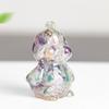 Zodiac Chicken Resin Craft Figurine With Crystal Filling For Home Decor And Gifting