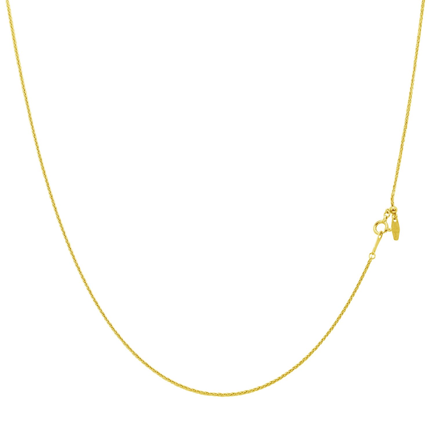 

Gold Chain Necklace 18K K18 Triple Spike Width Maximum 45cm Length Adjustable [Lara Christie] 0.9mm Approx. 2.85g lc97-0055