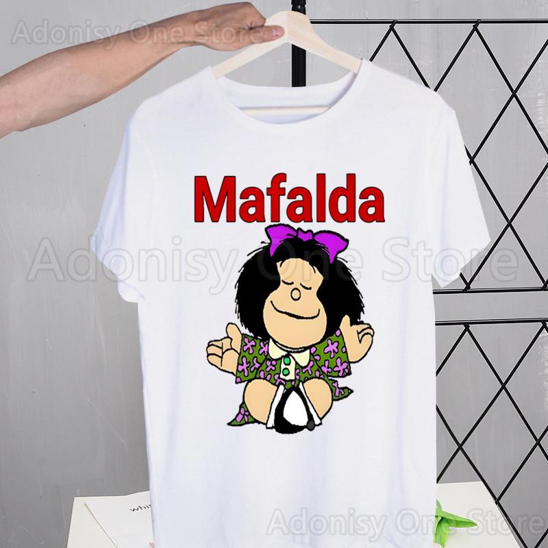 

Mafalda Comic Ulzzang Cartoon Kawaii T Shirt Unisex New Casual Short Sleeve Tshirt Homme Unisexga Unisex T-shirt Tees Shirt S