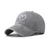 Shaped Pattern Heart Cotton Retro Big Heart Baseball Hat Adjustable Cap Adults