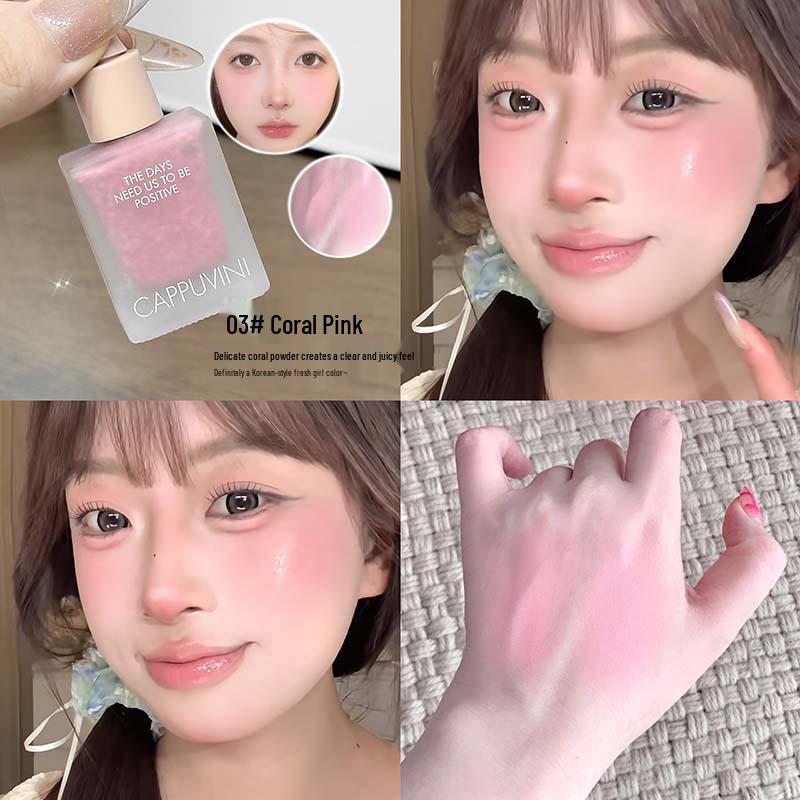 CAPPUVINI Natural Youthful Bubble Blush - Long-Lasting, Light & Plumping Liquid Color Makeup