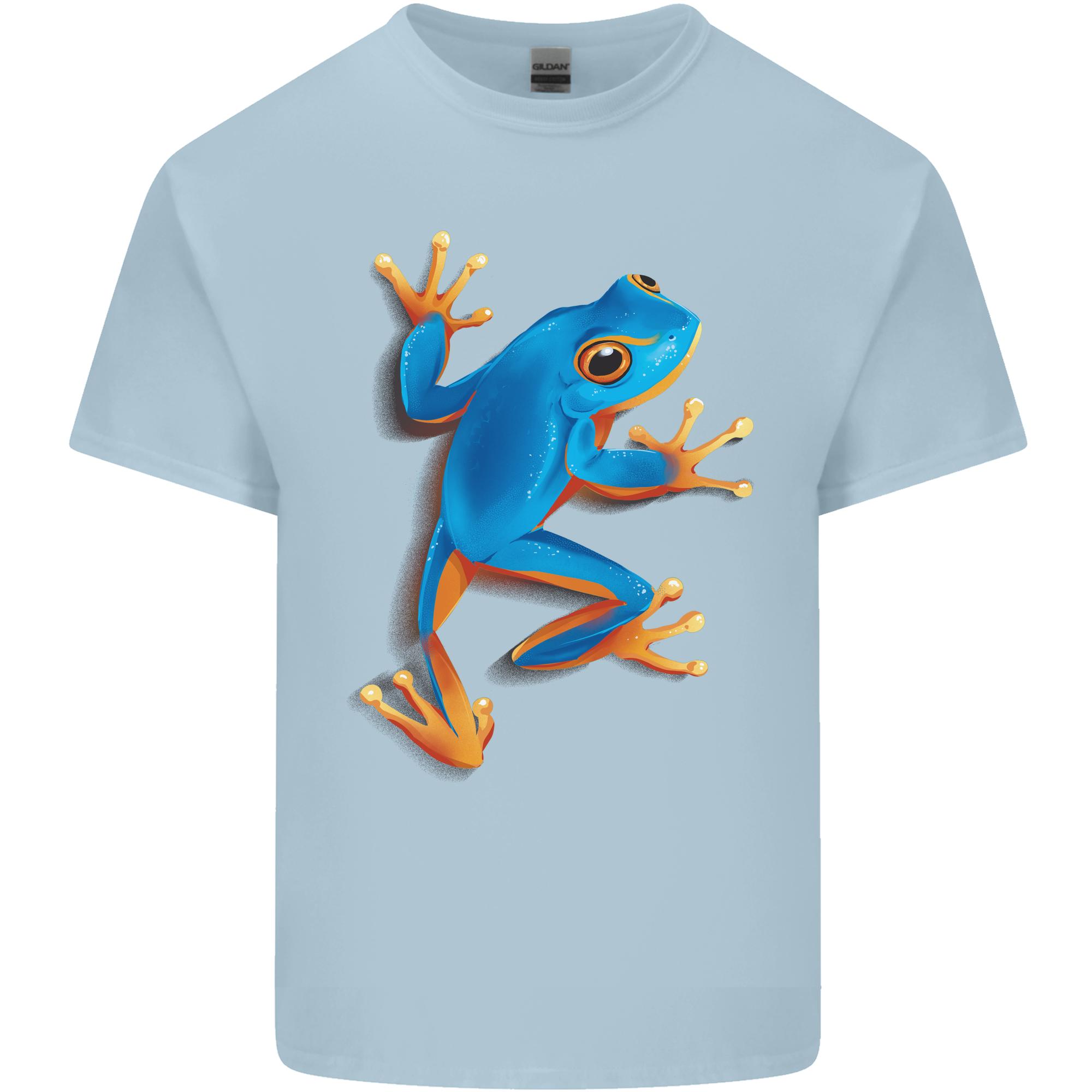 A Cool Frog Climbing Up Unisexs Light Cotton Tshirt S