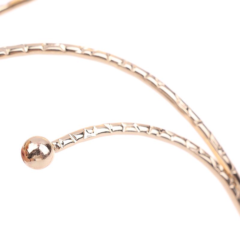 Upper Arm Bracelet Metal Coil Swirl Spiral Shape Armband Cuff Gold Silver Color Arm Bangle Armlet Adjustable For Women Girl