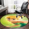 1pc T-Tinkerbell Carpet, Round Rug, Comfortable, Suitable for Entryways, Living Rooms, Office, And Bedrooms, Christmas Decoration