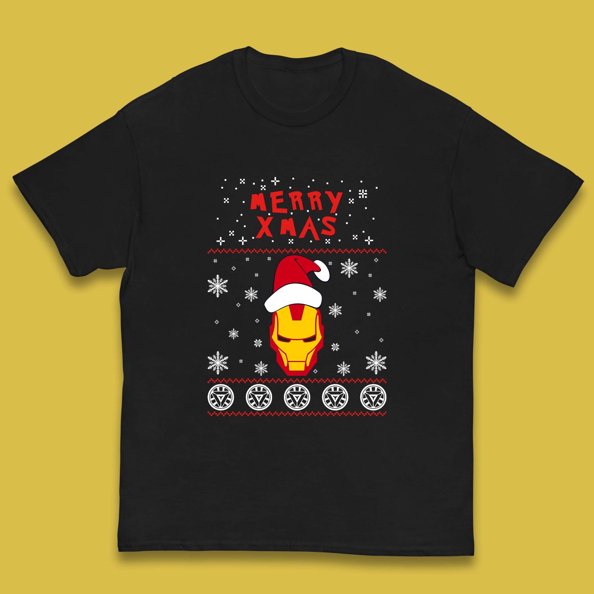 Merry Xmas Ironman Kids T-Shirt 100