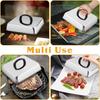 Stainless Steel Cheese Melting Dome Heat Resistant Rectangular Basting Cover  Grill Accessories