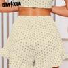 GMXIA Summer Short-sleeved Shorts Two-piece Loungewear Women's Loose Comfortable Suit