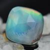 Lab-Created Opal Loose Gemstone Multi-Color Doublet 5 ct Square Cushion Cut for Jewelry Designs