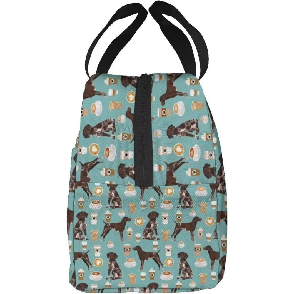 German Shorthaired Pointer Coffee Design Cute Dogs Dog Design Lunchbox Insulated Thermal Black One Size
