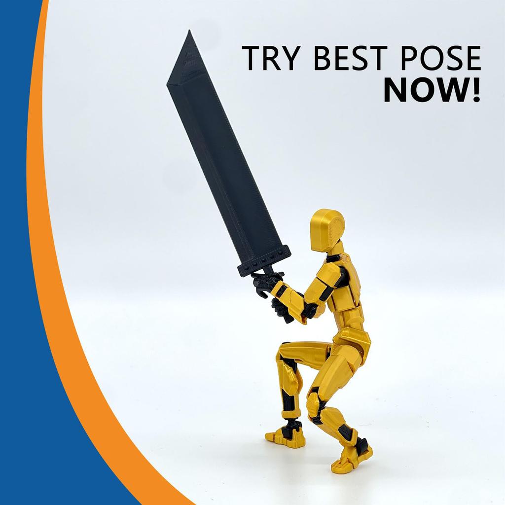 Mobile Doll Set, 3D Printed Titan Robot Mobile Doll, Posable Mobile Doll, Suitable For Collectors, Desktop Decoration