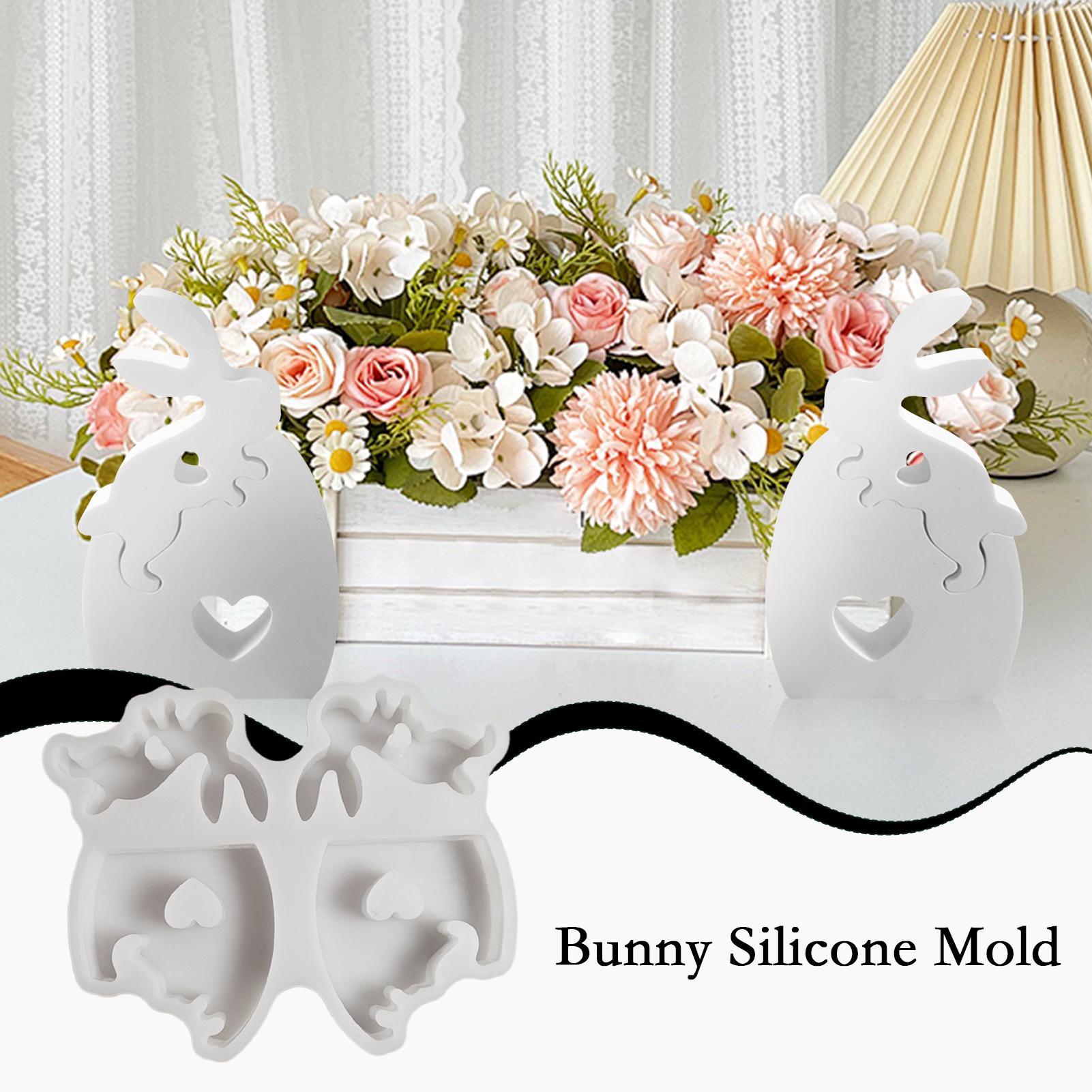 

Easter Bunny Mold Non-stick Silicone Reusable Easy Release Resin Casting Easter Egg Rabbit Mold For Soap Clay Wax Concrete Home China Mainland