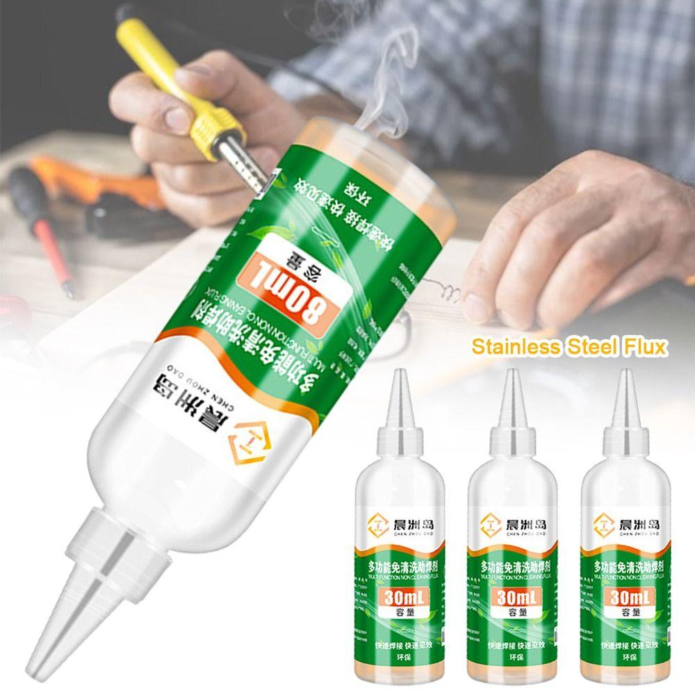 30/80ml Stainless Steel Flux Quick Repair Strong Solder Flux Metal Soldering Assistance