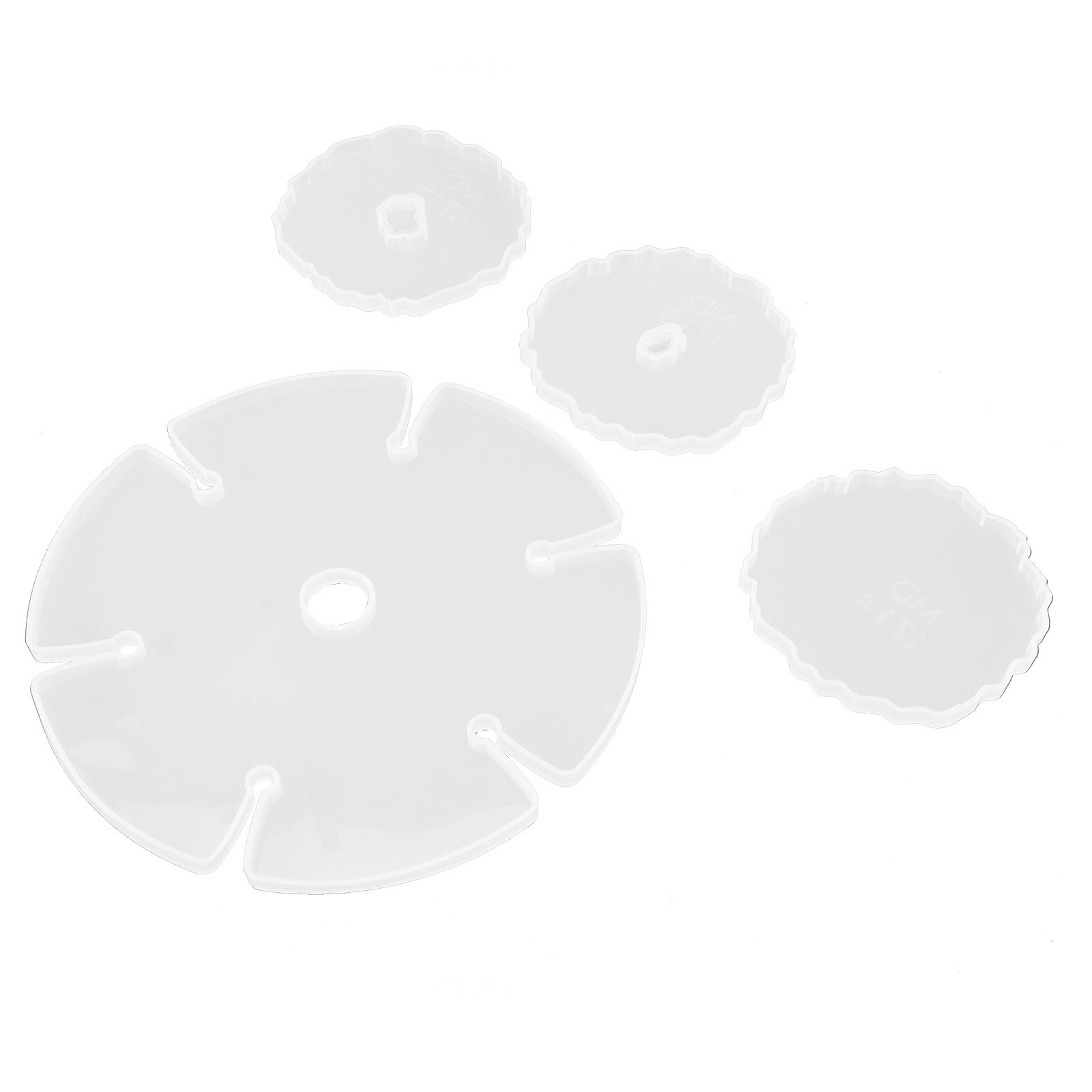 

Resin Mold Bouncy Tear Resistance DIY Production Lightweight Portable Silicone Coaster Mold