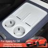 Kabelloses Ladegerät Schutzmatte Mit Aufbewahrungsbox Becherhalter Für XPeng Für G6 Ablagefach Organizer Auto Innenzubehör