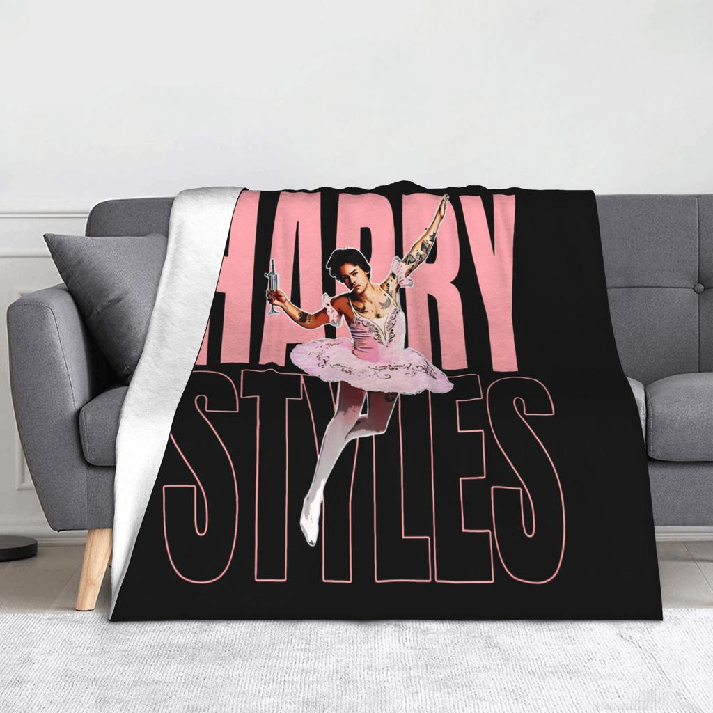 Harrys Styles Kiss All The Time Disco Occasionally Blanket Fleece Textile Decor Soft Throw Blanket for Sofa Couch Bedding Throws