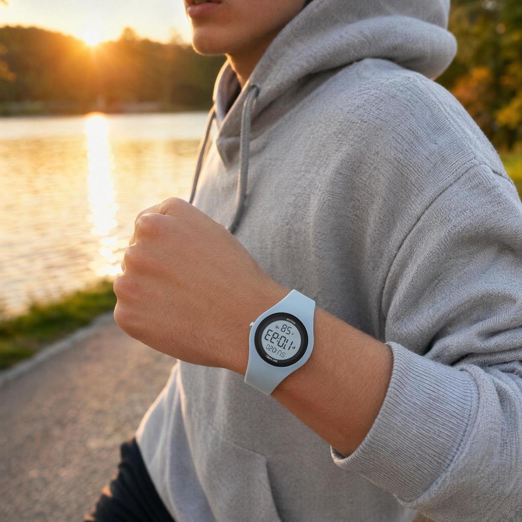 Unisex Sports Watch SKMEI Silicone Strap School EL Backlight 2618