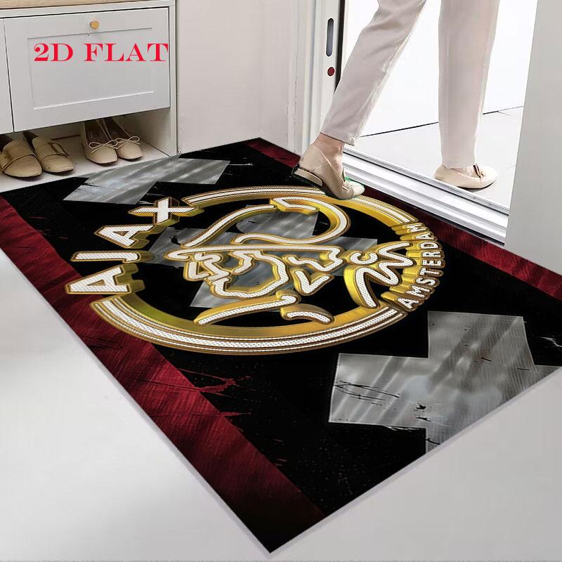Tappeto AFC Ajax Amsterdam per Soggiorno Camera da Letto Casa Decorazione Divano, Tappetino Antiscivolo per Giochi Bambini