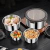 Large Capacity Stainless Steel Food Storage Container Leak Proof Lunch Box with Lid Metal Crisper for Home and Office
