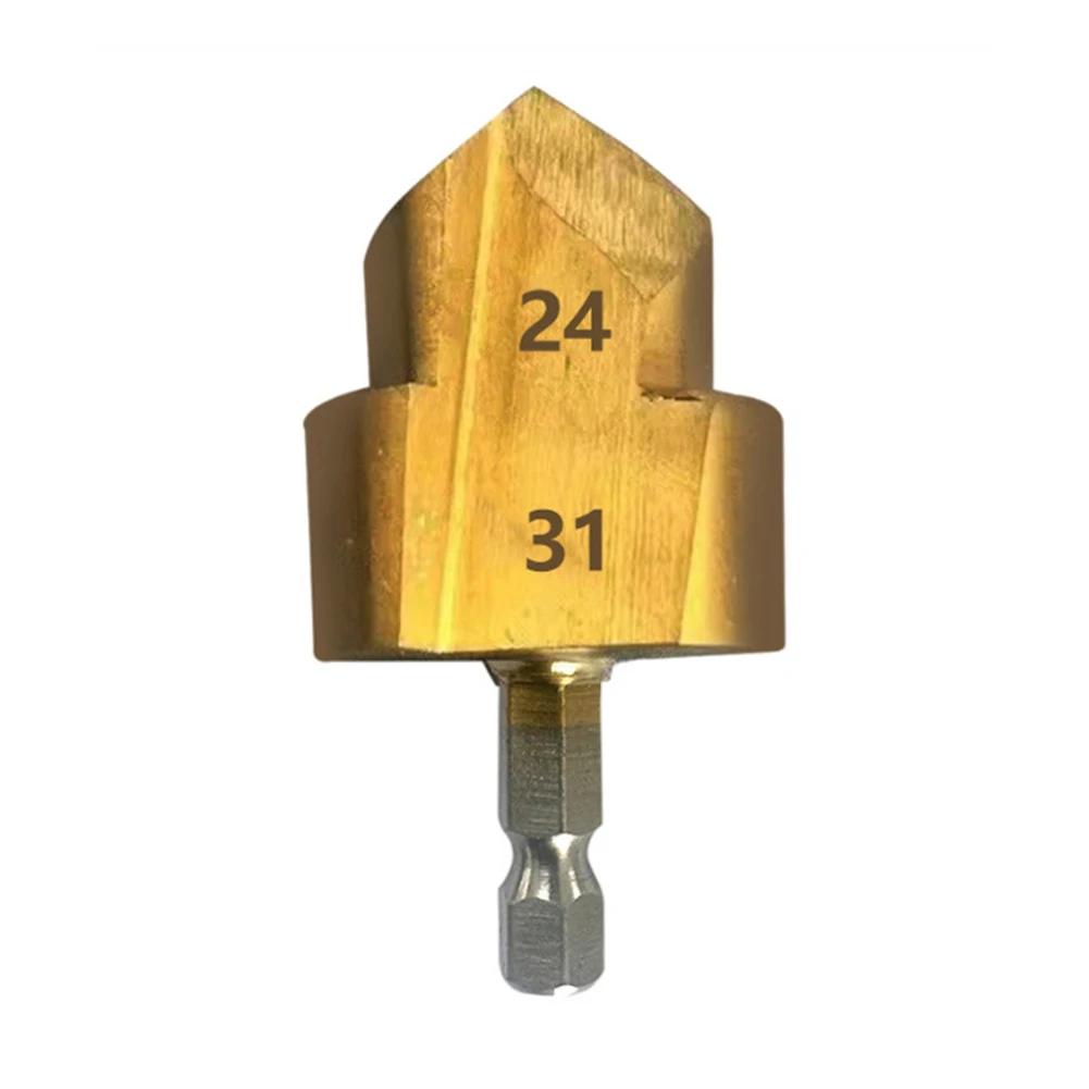 PPR Anheben Stufenbohrer 6,35 mm Sechskantschaft Stufenbohrer Vollständiger Öffnungsprozess Aufweitbohrer Wasserrohr-Verbindungswerkzeug