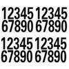 4Sets Number Reflective Sticker Decal Waterproof Pet for Mailbox Door Window Car Address Number Alert Safety Label