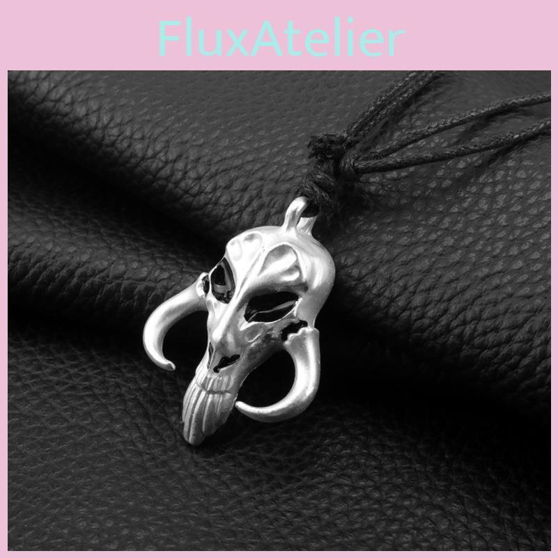 John Carter Mandalorian Pendant Necklace With Alloy Cartoon Character Design For Casual Wear