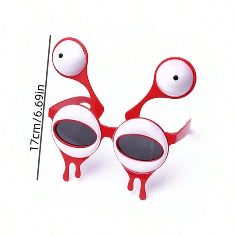 1pc Cute Photo Props Alien Big Eyes Sunglasses Birthday Glasses Party Funny, Cartoon Funny Sand Sculpture Disco Photo Props.