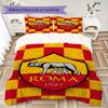 A.S. Roma Muster Bettwäsche-Steppdecken-Set Steppdecke Kissenbezug Heimdekoration Geburtstagsgeschenk (1 Bettbezug + 2 Kissenbezüge (ohne Füllung))03