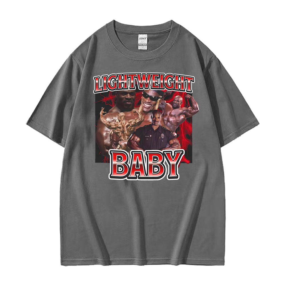 Funny Meme Ronnie Coleman Vintage Gym Graphic Tee Shirt Men Women Fashion Summer Tshirts Oversized Casual 100 Cotton T Shirts