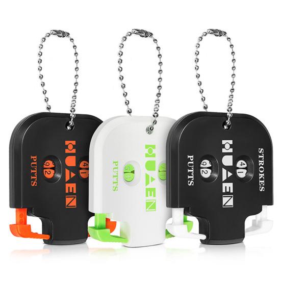 Golf Score Counter with Portable Bead Chain 2 Digit Strokes Putts Counting Tool Golf Game Scorekeeper Outdoor Sports Score Clicker Counter Scorer