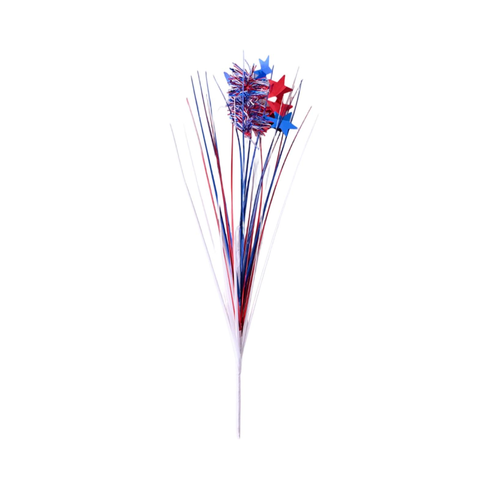 Independence Day Fireworks, Stars, Branches, Day Party, Home Decoration, Red, Blue Pie