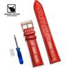 Cowhide Genuine Leather Watch Strap 12/14/16/18/20/22/24 mm Watch Pin buckle Band Soft Wrist Watchband Bracelet + Tool