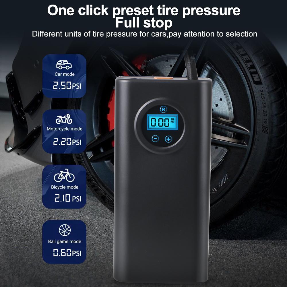 Auto Inflator Air Compressor Wireless Tire Inflation Pump For Car Mounted Motorcycle Bicycle Ball Car Electrical Air Pump