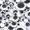 50-500pcs 6-30mm Googly Wiggle Eyes Creative Plastic Cartoon Moving Eyes Activity Eyeball For Children DIY Toys Doll Accessories