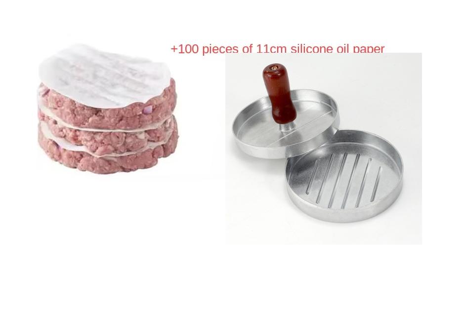 1 Set of High Quality Round Hamburger Mold Aluminum Alloy Hamburger Meat Beef BBQ Burger Meat Press Kitchen Food Mold
