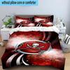 Tampa Bay Buccaneers Logo 3PCS Bedding Set 2D Printing (Includes 1 Duvet Cover + 2 Pillowcases Coreless), Bedroom decor,Fan gift