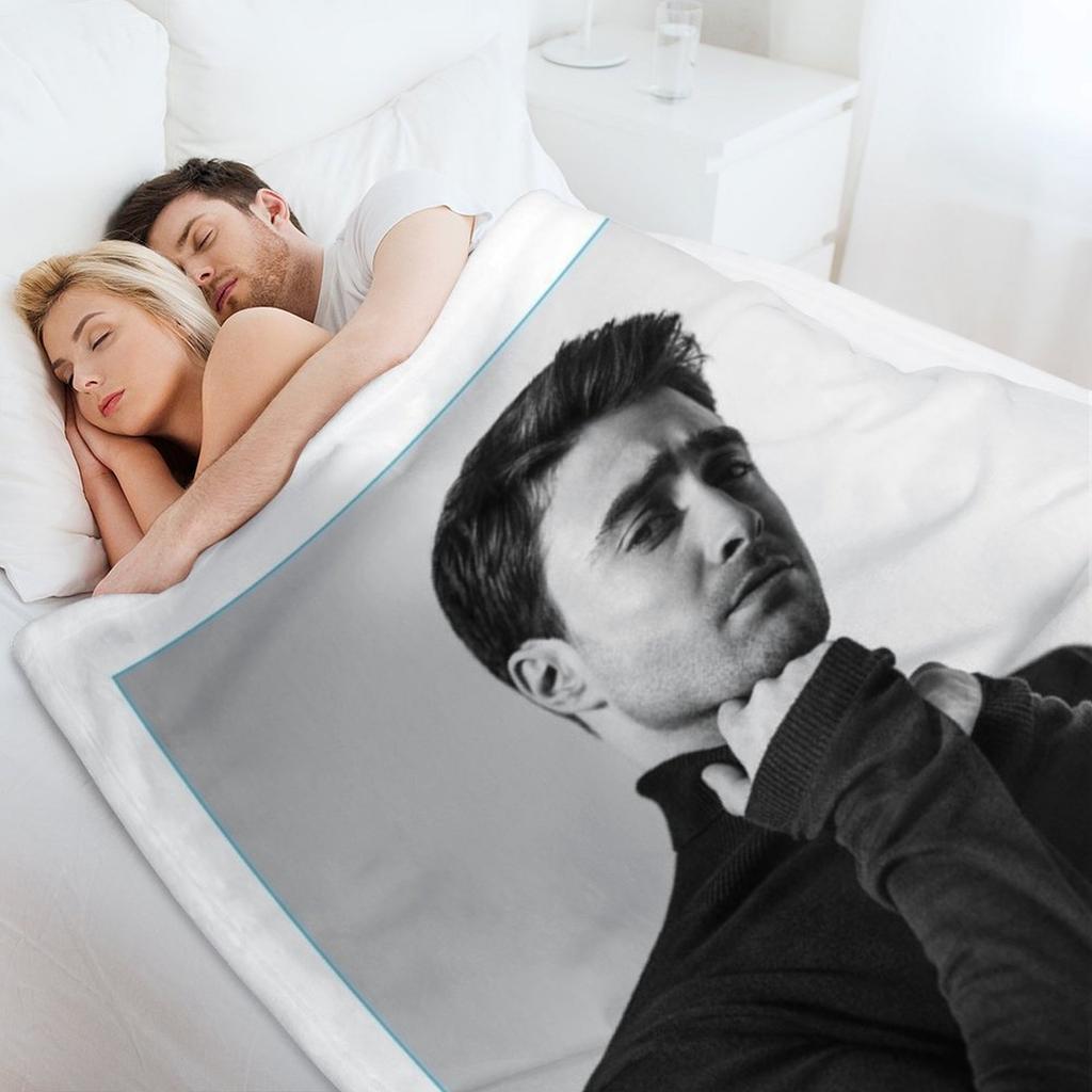 Young Daniel Radcliffe Throw Blanket funny gift Sofa Quilt Beach Retros Blankets