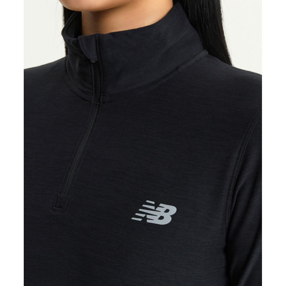 New Balance Nbnde4p012 Women Training Half Zip Up  Black 