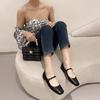 Fashion Flat Shoes for Women 2025 Spring Autumn Mary Janes Shoes Square Toe Shallow Casual Ladies Shoes Women's Plus Size 41-43 loafers