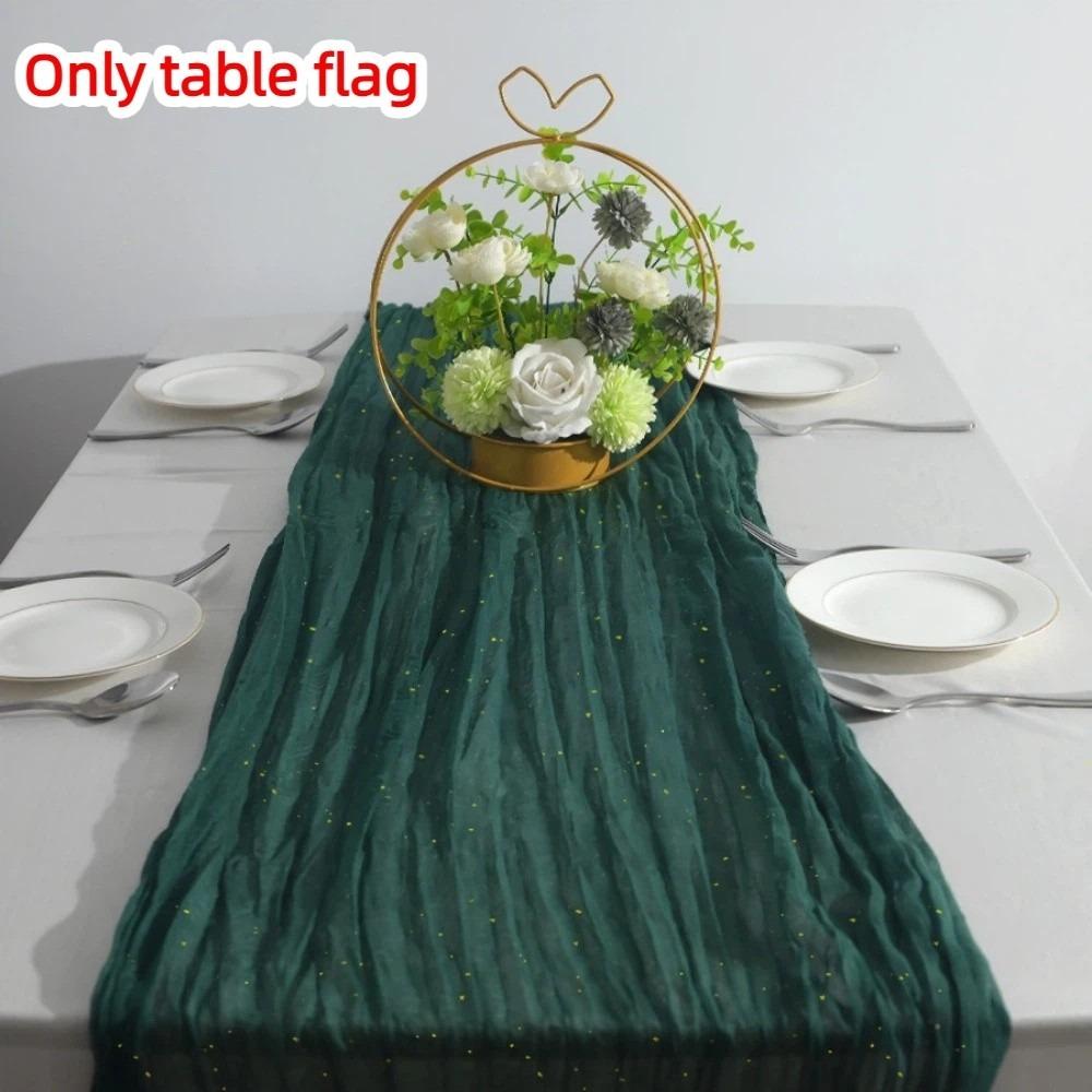 Semi-Sheer Cheese Cloth Table Runner Multicolor Shimmer Wedding Table Runner Fine Flash Country Wedding Decoration Wedding Decor