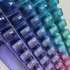 Mattierte Regenbogen-Farbverlauf Tastenkappen - Angepasste Passform für 61/68/75/87/98 Tasten