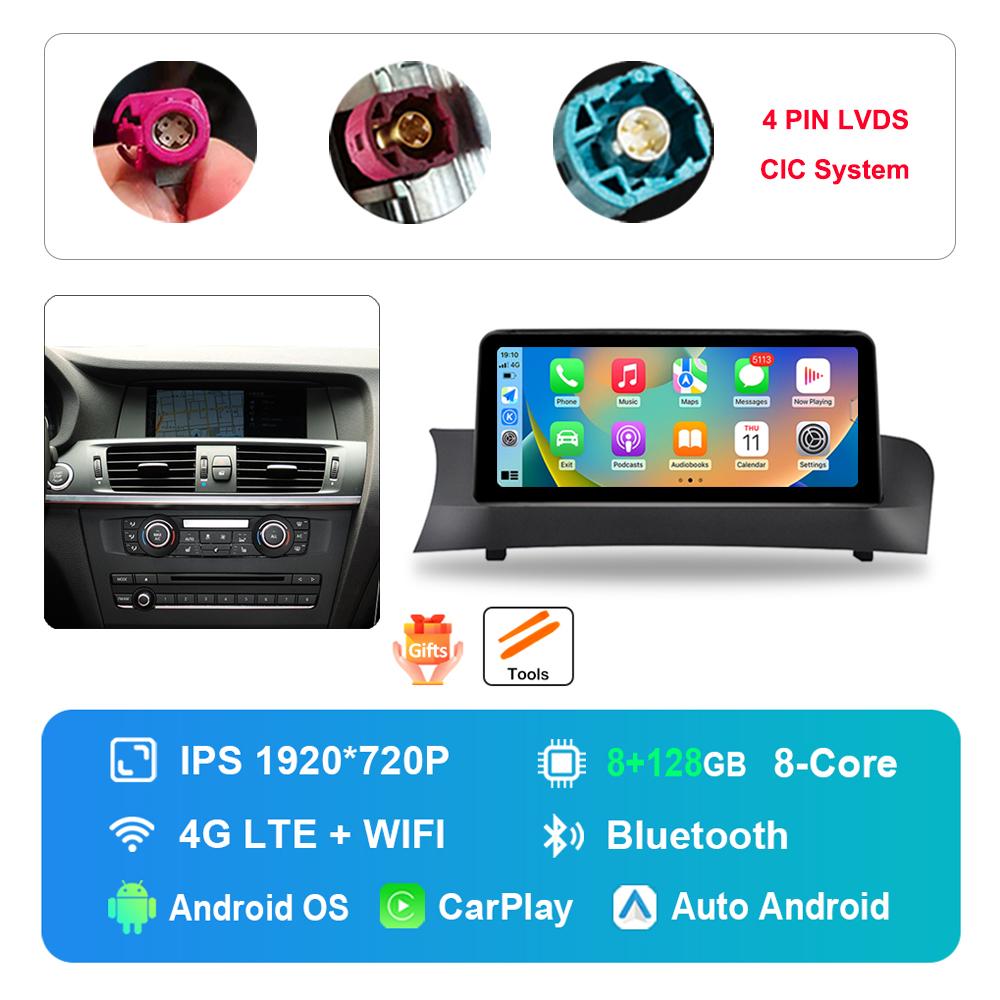 

10.25 inch for BMW X3 F25 X4 F26 2011 - 2017 CIC NBT System DSP Stereo Android Car Radio Multimedia Player GPS HD Touch Screen