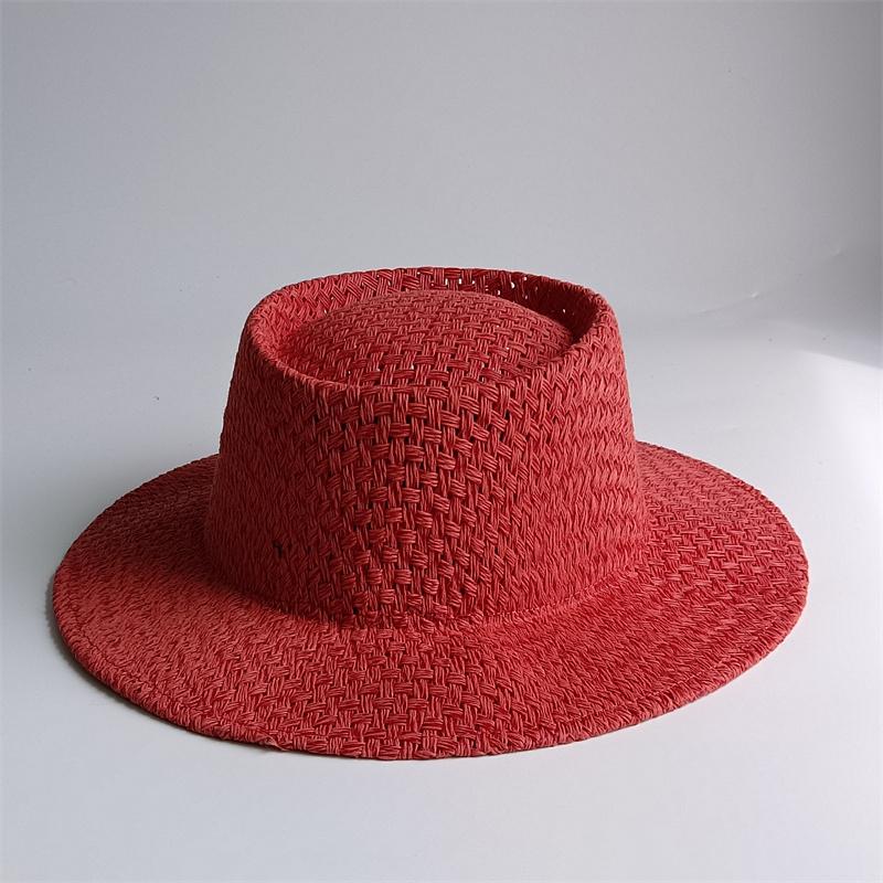 Cappello di Paglia Estivo 2026 Nuovo Cappello di Paglia Francese a Tesa Piatta Elegante Cappello da Sole da Esterno per Donna Cappello Estivo gorras spiaggia