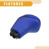 Partuto Gear Shift Knob Car Inner Gear Shift Knob Compatible with Toyota Tacoma Four Leather Plastic Blue 1 Piece - - 2016-2022 -