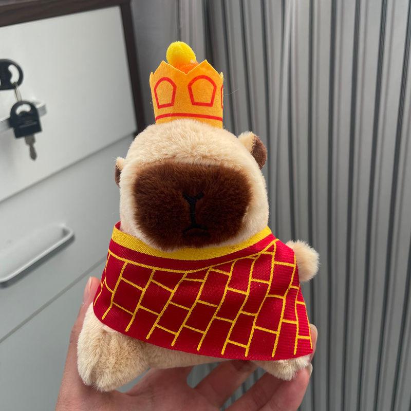 Capybara Plush Keychain Figure Water Otter Stuffed Animal Pp Cotton Child Gift