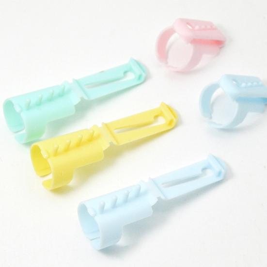 4/8Pcs Yarn Guide Ring Adjustable Plastic Crochet Tension Ring DIY Handmade Wool