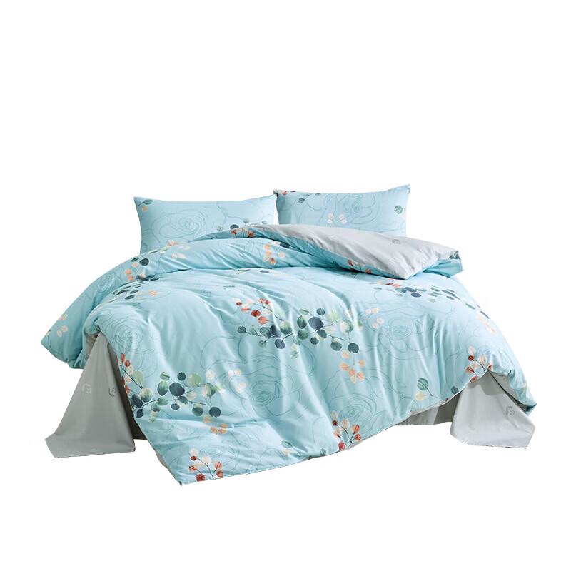 Luolai 100% Cotton 4-Piece Duvet Cover & Sheet Set