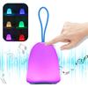 Kabelloser Bluetooth-Lautsprecher Lichtberührungskontrolle 8 Farben LED-Nachtlicht Smart SpeakerBlau